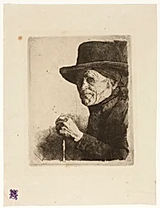 Old Man with a Walking Stick