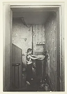 One Spigot to a Floor. Old-Time Tenement In New York by Lewis Wickes Hine