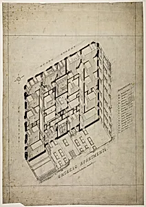 Ontario Apartment Building, Chicago, Illinois, Isometric by Treat & Foltz