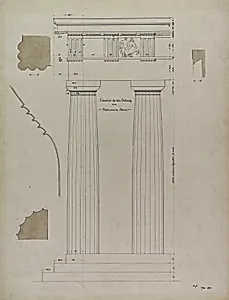 Orders of Architecture, Greek Doric Order from the Parthenon, Elevation