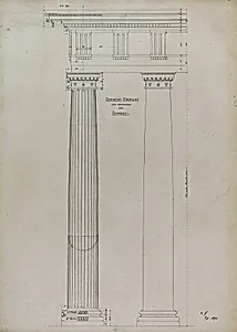 Orders of Architecture, Renaissance Doric Order from Vincenzo Scamozzi, Elevation