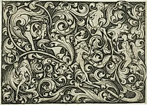 Ornament with Women Fighting