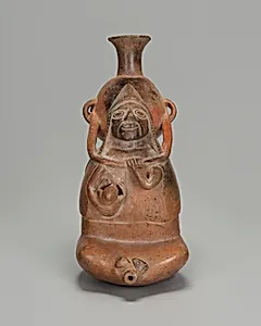 Paccha Representing a Woman Carrying a Vessel and Nursing a Child
