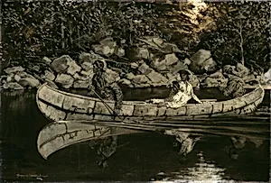 Paddling the Wounded British Officer