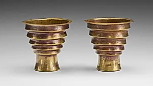 Pair of Stepped Beakers