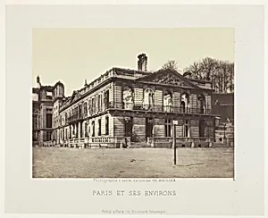 Palais de Saint-Cloud, from the series "Paris et ses environs"