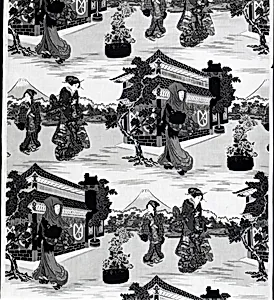 Panel (Furnishing Fabric) by Utagawa Kunisada I (Toyokuni III)