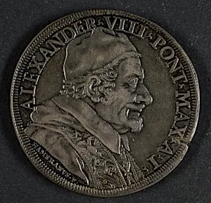 Papal Medal of Alexander VIII by Italian