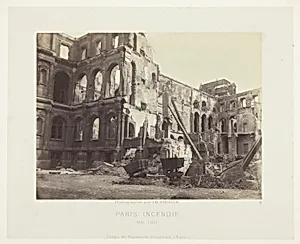 Paris Fire (Court of Honor at City Hall), from the series "Paris Incendié"