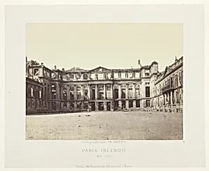 Paris Fire (Facade of the Palais de Saint-Cloud), from the series "Paris Incendié"