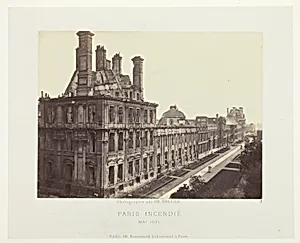 Paris Fire (Palais des Tuileries, Pavillon de Marsan), from the series "Paris Incendié"