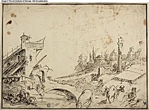Pastoral Landscape with Shepherd and Cattle