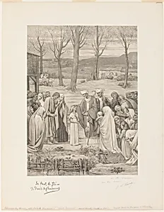 Pastoral Life of Saint Geneviève (center panel)