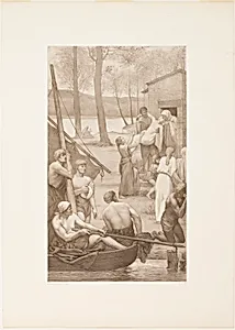 Pastoral Life of Saint Geneviève (left panel)
