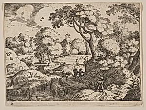 Path between Swamp and Wooded Bank, from Landscapes