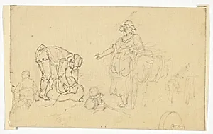 Peasants with Pack Animal