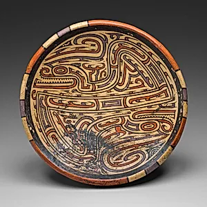 Pedestal Bowl Depicting Bicephalic Footed Serpent with Headcrest
