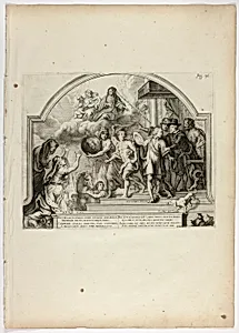 Philip IV Appointing Prince Ferdinand Governor of the Netherlands, plate 25 from Casperius Gevartius, Pompa Introitus Honori Serenissimi Principis Ferdinandi (Triumphal Entry of the Most Serene and Honorable Cardinal-Infante Ferdinand)
