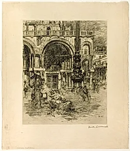 Piazza San Marco by Frank Duveneck