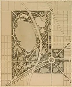 Plan of Chicago, Plate 63, Plan of a Proposed Park by Daniel Hudson Burnham