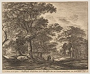Plate 1, from Six Views in the Wood of The Hague (Verscheÿde Ghesichten)