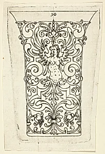 Plate 10, from twenty ornamental designs for goblets and beakers by Master A.P.