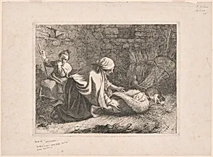 Plate 12, from The Set of 12 Pastorals Scenes