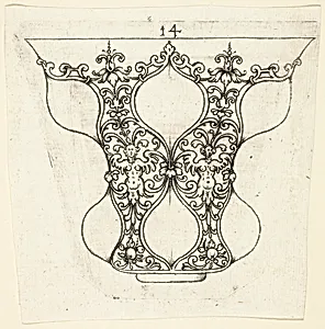Plate 14, from twenty ornamental designs for goblets and beakers