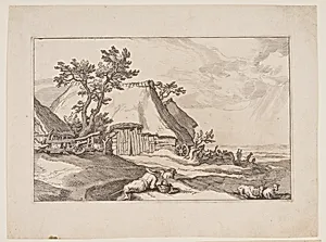Plate 3, from Landscapes with Farmhouses