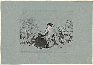 Plate 3, from The Set of 12 Pastorals Scenes