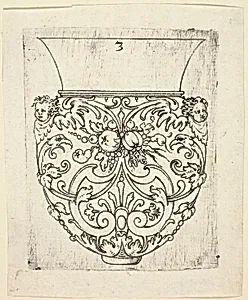 Plate 3, from twenty ornamental designs for goblets and beakers