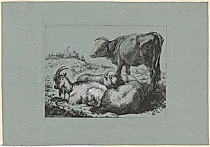Plate 6, from The Set of 12 Pastorals Scenes