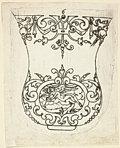 Plate 6, from XX Stuck zum (ornamental designs for goblets and beakers)