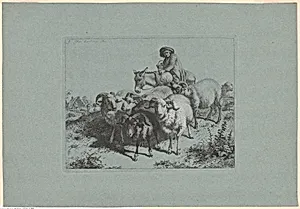 Plate 9, from The Set of 12 Pastorals Scenes