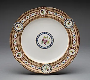Plate from a service ordered by Marie-Antoinette