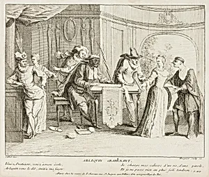 Plate from Livre de Scènes Comiques by Gabriel Huquier