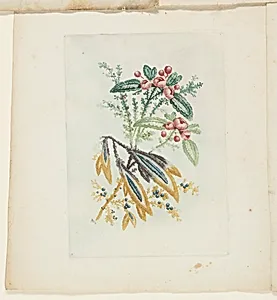 Plate, from New Suite of Notebooks of Ideal Flowers for Use by Draftsmen and Painters