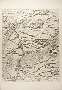 Plate Three from La Siège de la Rochelle by Jacques Callot