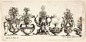 Plate Three from Raccolta di Vasi diversi di Stef. de la Bella Fiorentino