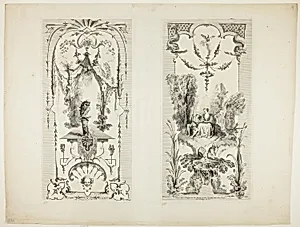 Plates 5 and 6, from Paravent de six feuilles (Designs for a Folding Screen)
