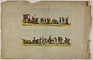 Plates One and Two, from L'Ouverture de la Campagne des Ultras contre la XIXe siecle by Unknown artist