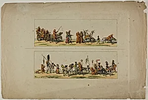 Plates Three and Four, from L'Ouverture de la Campagne des Ultras contre la XIXe siecle by Unknown artist