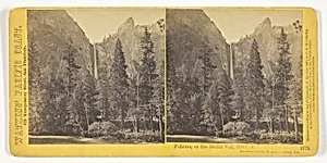 Pohono, or the Bridal Veil, 900 feet, Yosemite Valley, Mariposa County, Cal., No. 1075 from the series "Watkins' Pacific Coast" by Carleton Watkins