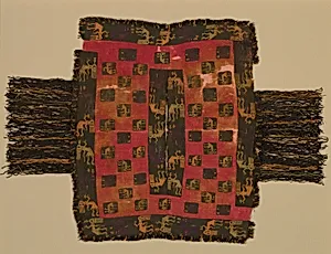 Poncho Displaying Contorted Figures