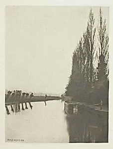 Poplars and Pollards on the Lea, Near Broxbourne by Peter Henry Emerson