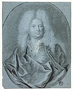 Portrait Bust of a Man in a White Wig