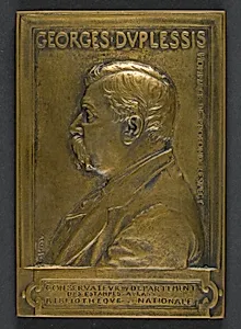 Portrait Bust of General George Duplessis by Louis Oscar Roty
