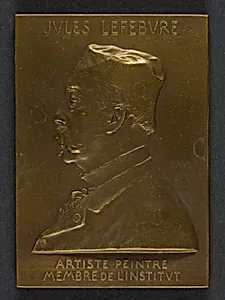 Portrait Bust of Jules Lefebvre by Louis Oscar Roty