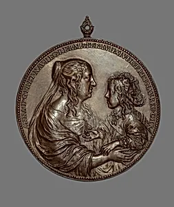 Portrait Medallion: Anne of Austria and her Son, the future King Louis XIV