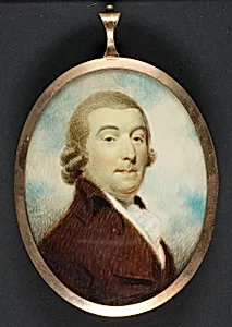Portrait of a man in brown coat and white cravat